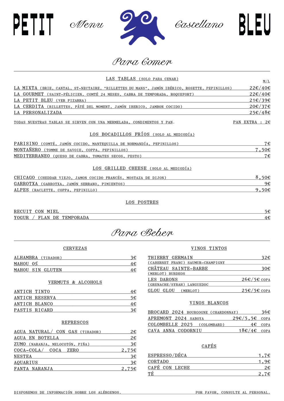 Carta Petit Bleu